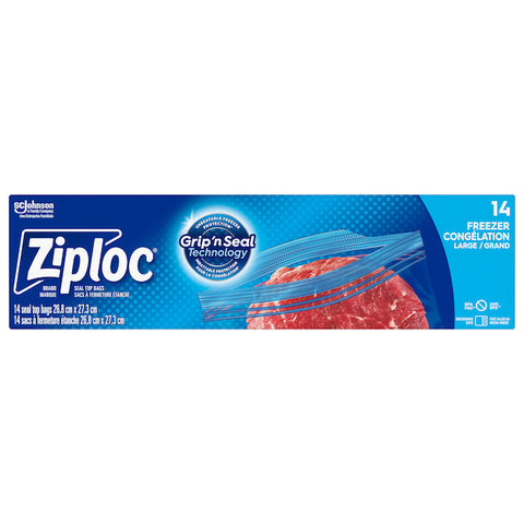 Ziploc Freezer Bags Large (12 X 14'S)