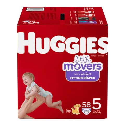 Huggies Baby Diapers Little Movers Size 5 Giga (1X 58)