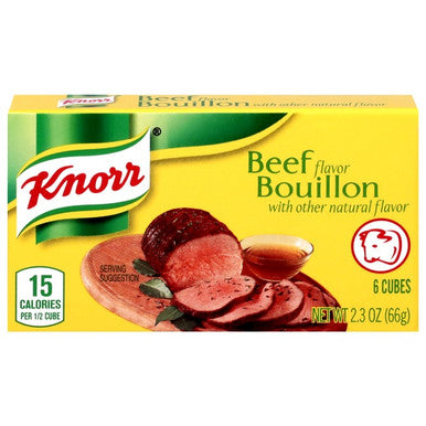 Knorr Cube Beef Seasoning Yeast Extract - 24 Packs, 66G Each - Stocked Cases