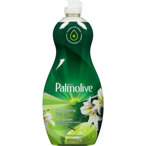 Palmolive Dish Liquid Ultra Green Apple & White Lily (9 X 591ML)