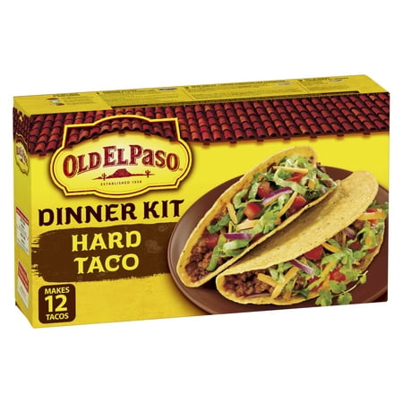 Old El Paso Hard Taco Kit - 12 Kits, 250G Each - Stocked Cases