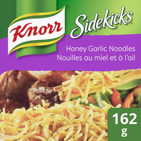 Knorr Lipton Sidekicks Noodles Asian Honey Garlic - 8 Packs, 162G Each - Stocked Cases