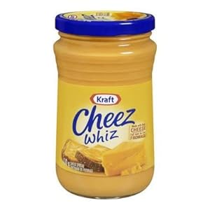 Kraft Cheez Whiz Original Cheese - 12 Jars, 450G Each - Stocked Cases