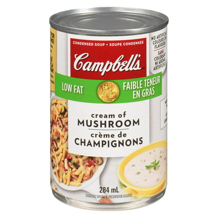 Campbell'S Soup Cream Of Mushroom Low Fat - 24 Cans, 284Ml Each - Stocked Cases