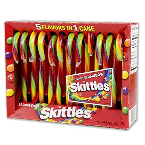 Skittles Candy Cane (1X12)