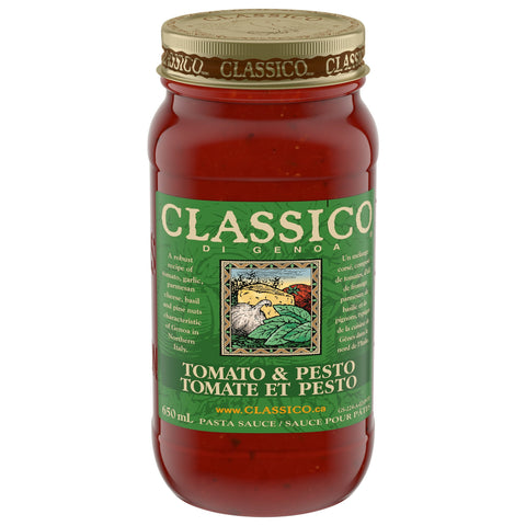 Classico Pasta Sauce Pesto Tomato (Genoa) - 12 Packs, 650Ml Each - Stocked Cases