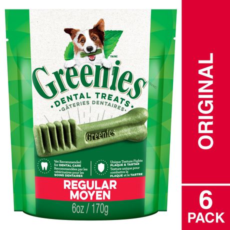 Greenies Dog Dental Treats - 6Pk - 6 Packs, 170G Each - Stocked Cases