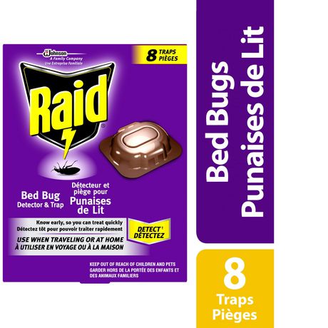 Raid Bed Bug Detector & Trap - 6 Packs, 8'S Each