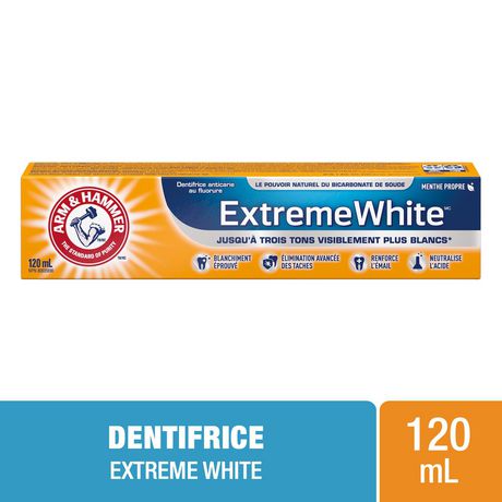 Arm & Hammer Toothpaste Extreme White Triple Power - 24 Packs, 120Ml Each - Stocked Cases