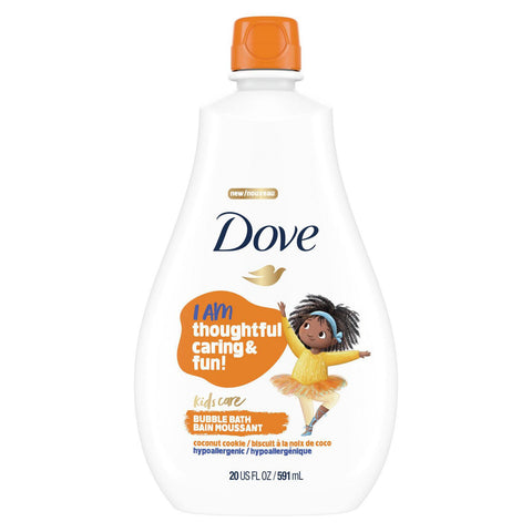 Dove Kids Bubble Bath Coconut & Cookie - 4 Packs, 591Ml Each - Stocked Cases