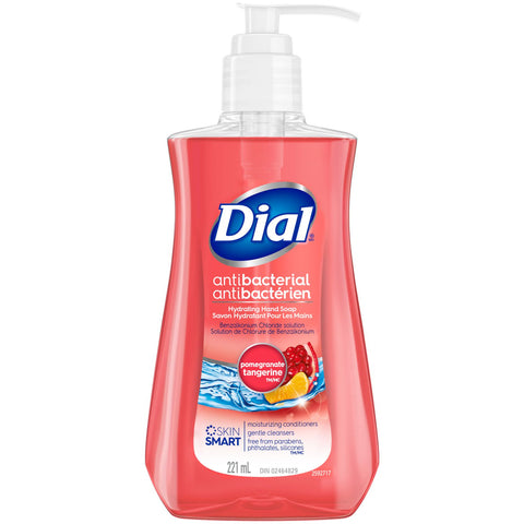 Dial Hand Soap Liquid Pomegranate & Tangerine - 12 Bottles, 221Ml Each - Stocked Cases