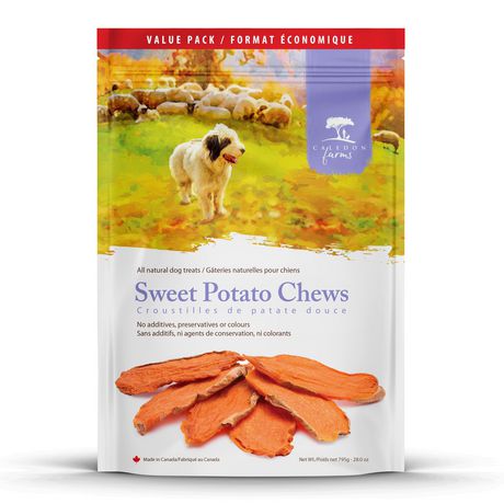Caledon Farms Dog Treats Sweet Potato Chews - 4 X 265G - Stocked Cases
