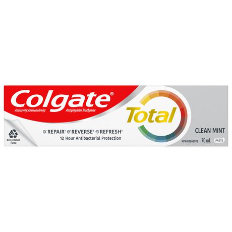 Colgate Toothpaste Total Clean Mint - 24 Packs, 70Ml Each - Stocked Cases