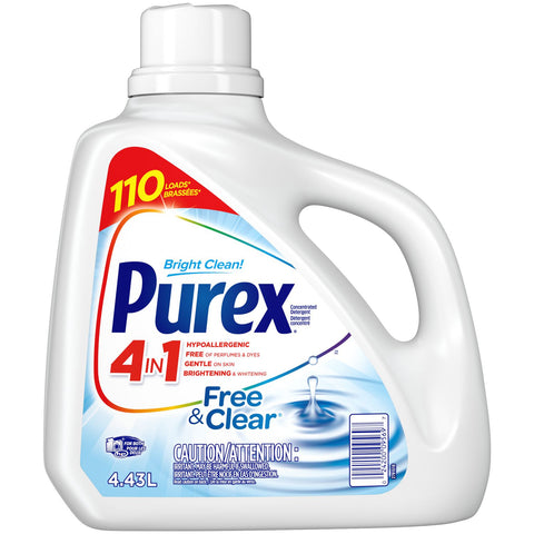 Purex Laundry Liquid He Free & Clear (4 X 4.43L)