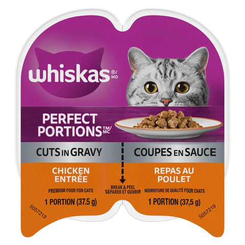 Whiskas Perfect Portions Wet Cat Food- Chicken Cuts In Gravy (24X75G)