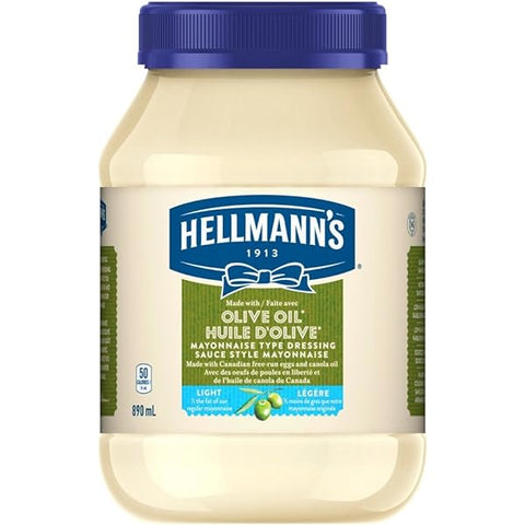 Hellmann's Mayonnaise With Olive Oil (10X890ML)