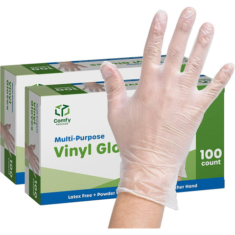 Gloves Vinyl Powder Free Medium - 10 Boxes, 100 Gloves Each - Stocked Cases