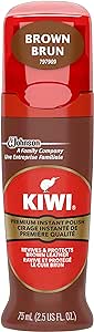 Kiwi Shine & Protect Instant Shoe Polish Brown - 6 Bottles, 30Ml Each - Stocked Cases