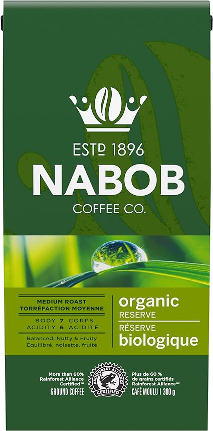 Nabob Organic Reserve Coffee (6 X 300G)