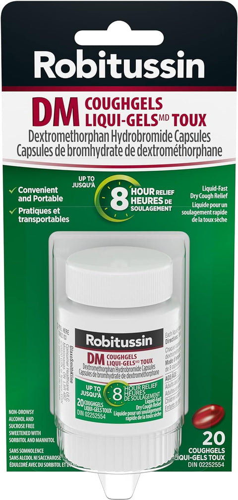 Robitussin Cough Gels (4X6X20'S) - 6 Packs, 20'S Each