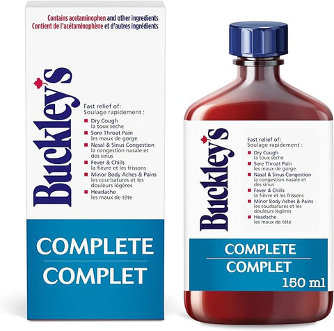 Buckley'S Syrup Complete - 12 Packs, 150Ml Each - Stocked Cases