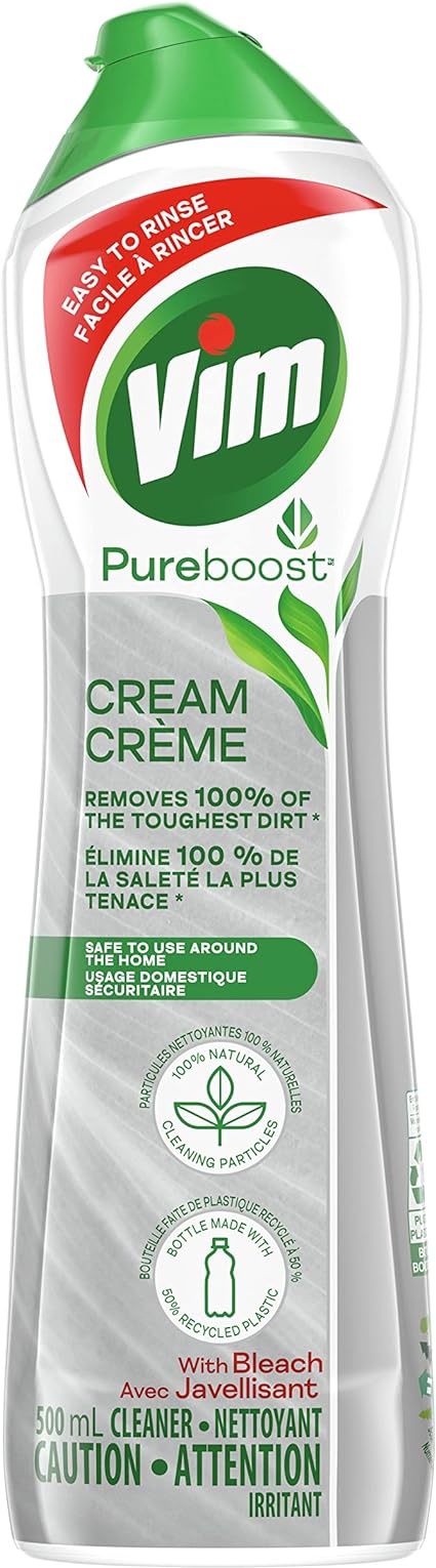Vim Cream With Bleach Cleaner (16 X 500Ml)
