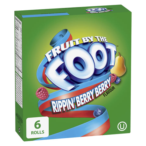 General Mills Fruit By The Foot Rippin Berry - 12 Packs, 128G Each - Stocked Cases