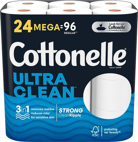 Cottonelle Bath Tissue Ultra Clean Care Mega Roll (2 X 24)