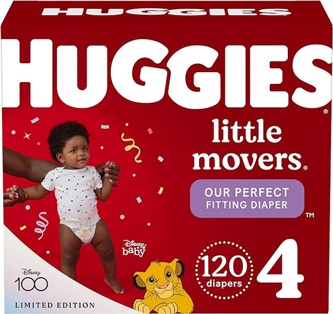 Huggies Baby Diapers Little Movers Size 4 Giga (120)
