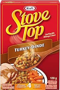 Kraft Stove Top Stuffing Mix Turkey - 12 Packs, 120G Each - Stocked Cases