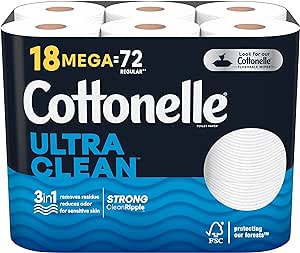 Cottonelle Bath Tissue Ultra Clean Care Mega Roll (2 X 18)