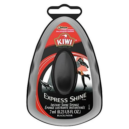 Kiwi Express Shoe Shine Sponge Black - 12 Sponges, 6Ml Each - Stocked Cases