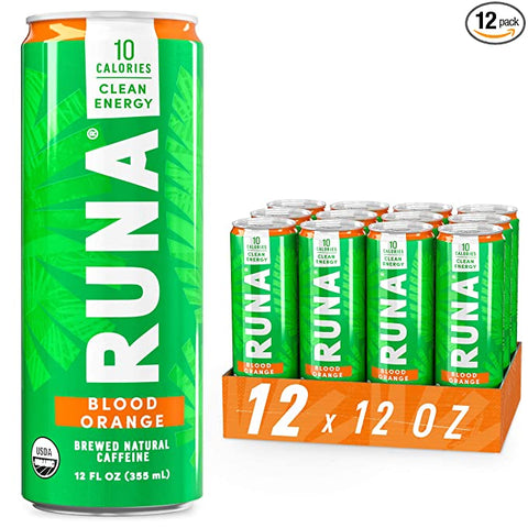 Runa Energy Drink Blood Orange - 12 Pack, 355Ml Each