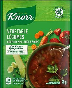 Knorr Lipton Soup Mix Vegetable Tomato - 12 Packs, 71G Each - Stocked Cases