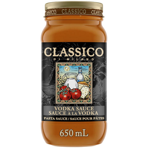 Classico Pasta Sauce Vodka - 12 Packs, 650Ml Each - Stocked Cases