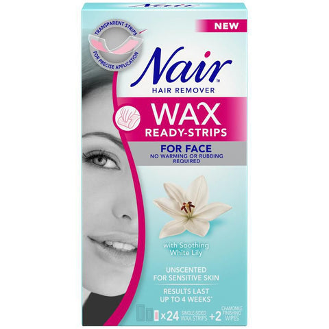 Nair Hair Remover Wax Ready Strips - 6 X 24'S - Stocked Cases