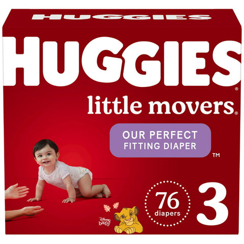 Huggies Diapers Little Movers Size 3 (76)