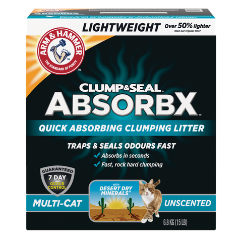 Arm & Hammer Kitty Litter Multi Cat Light Weight - 2 Packs, 3.86Kg Each - Stocked Cases