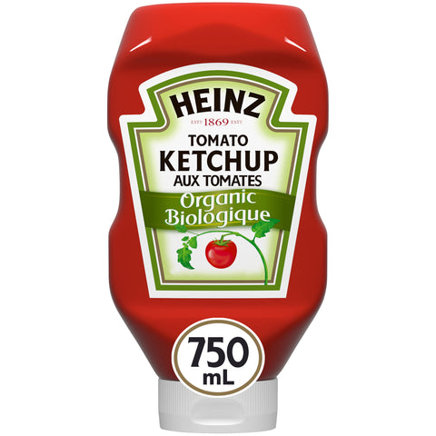 Heinz Tomato Ketchup Sauce Upside - Down Organic (12 X 750ML)
