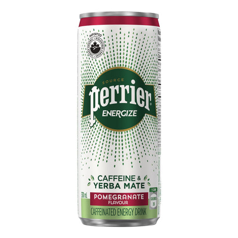 Perrier Energize Pomegranate - 24 Cans, 330Ml Each - Stocked Cases