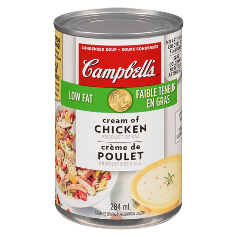 Campbell'S Soup Cream Of Chicken Low Fat - 24 Cans, 284Ml Each - Stocked Cases