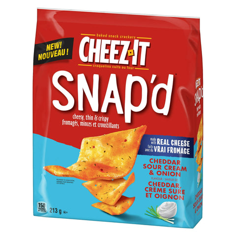 Cheez-It Snack Snap'D Sour Cream - 6 Packs, 213G Each - Stocked Cases