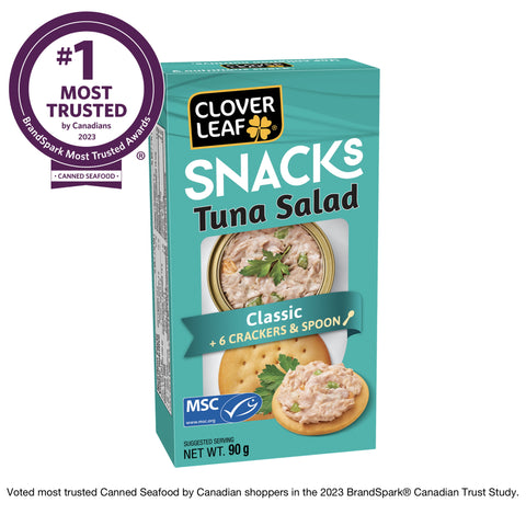 Clover Leaf Tuna Snacks Classic (12 X 90G) - Stocked Cases