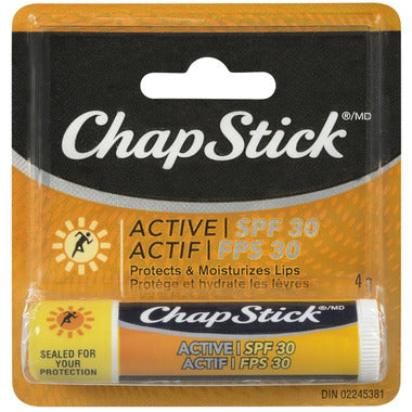 Chapstick Sunblock Spf 30 (72 X 4G) - Stocked Cases