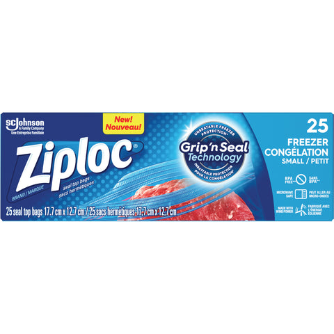 Ziploc Heavy Duty Small Freezer Bags (12 X 25'S)