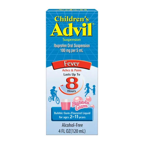Advil Children's Suspension Bubble Gum (4X6X100ML)