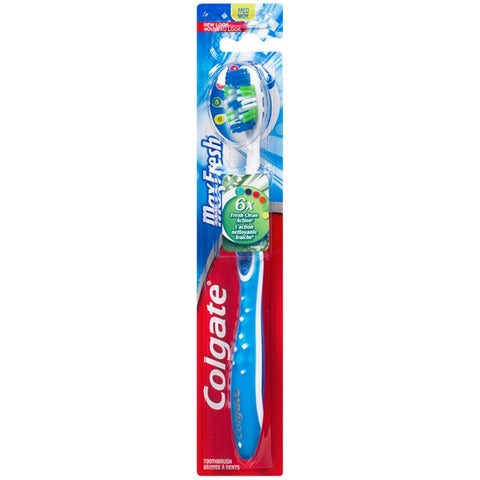 Colgate Toothbrush Medium Max Fresh - 6 Packs, 1'S Each - Stocked Cases