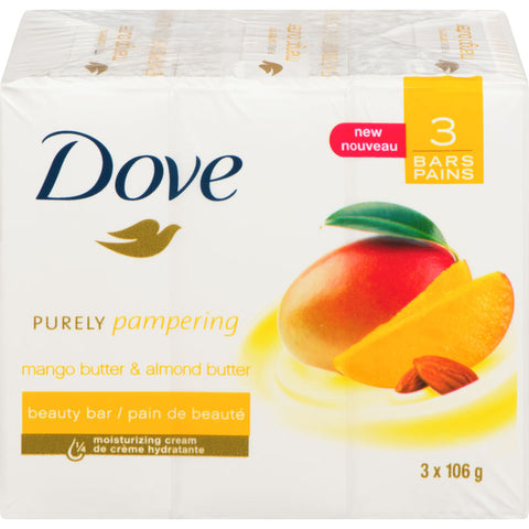 Dove Bar Soap Mango Butter - 24 Bars, 212G Each - Stocked Cases