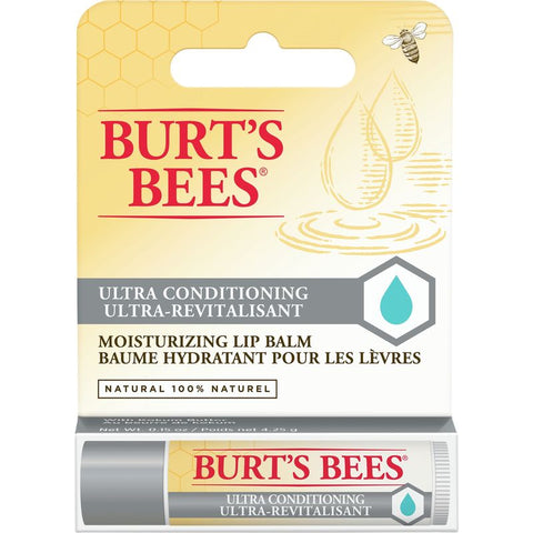 Burts Bees Lip Balm Ultra Conditioning - 6 X 4.25G Each - Stocked Cases