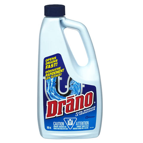 Drano Liquid Drain Cleaner - 12 Pack - Stocked Cases